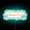 Neon Decorative Still Art Piece with Edgy Trash Aesthetic Sign