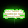 Unique neon home decor statement with bold colorful glowing letters