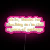 Vibrant RGB neon LED art display with digital display capabilities