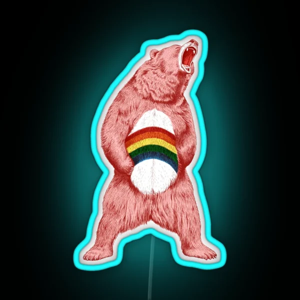 Still Caring Bear RGB Neon Sign