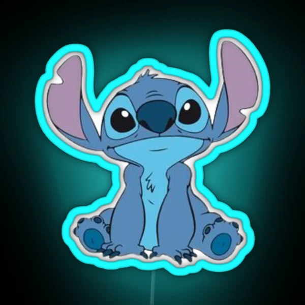Stitch And Angel RGB Neon Sign