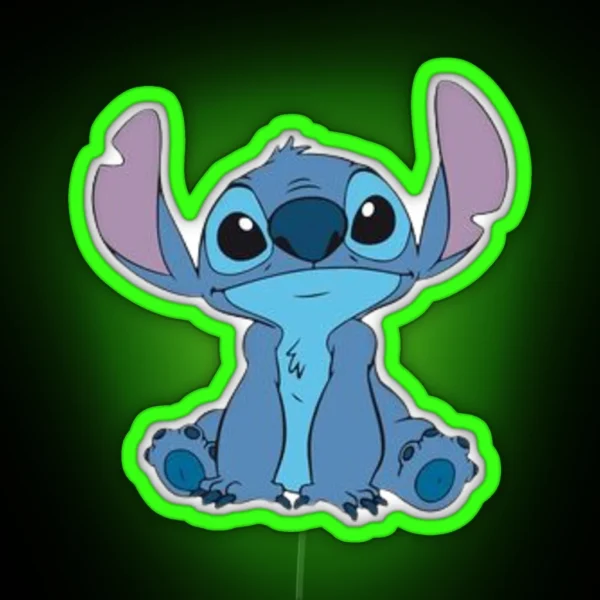 Stitch And Angel RGB Neon Sign