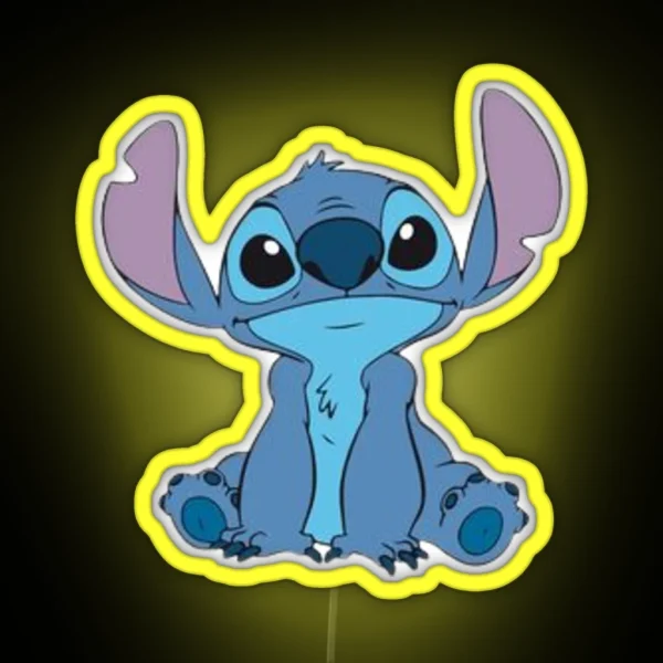 Stitch And Angel RGB Neon Sign