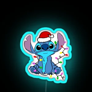 Stitch Christmas Led RGB Neon Sign