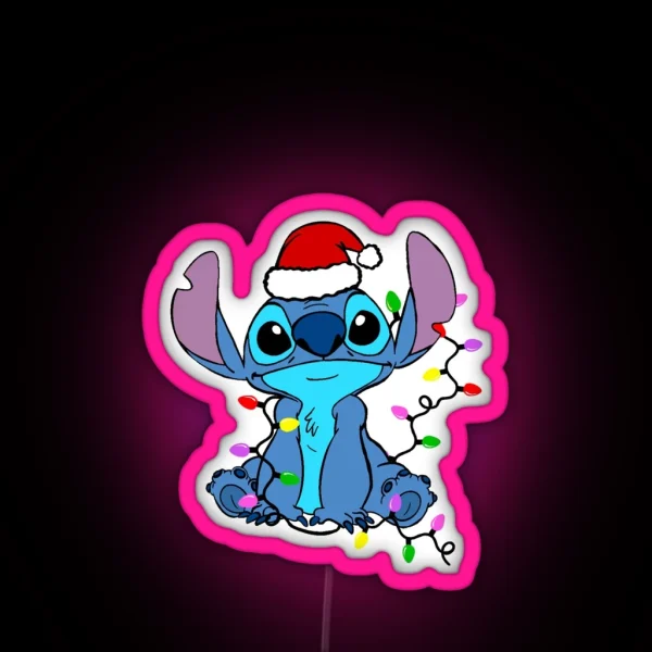Stitch Christmas Led RGB Neon Sign