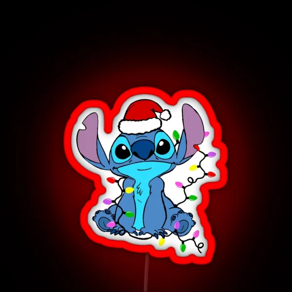 Stitch Christmas Led RGB Neon Sign