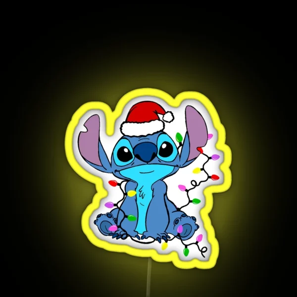 Stitch Christmas Led RGB Neon Sign