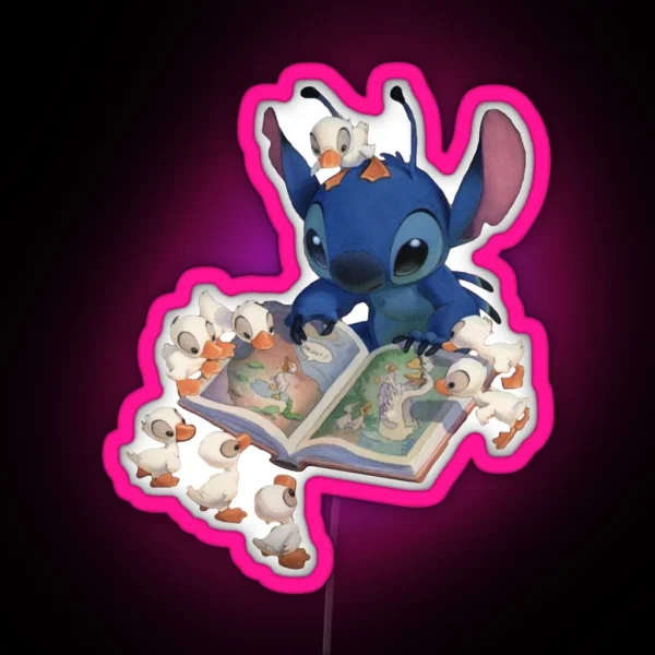 Stitch Ducks RGB Neon Sign