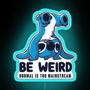 Stitch Ledbe Weird Funny Alien Experiment RGB Neon Sign