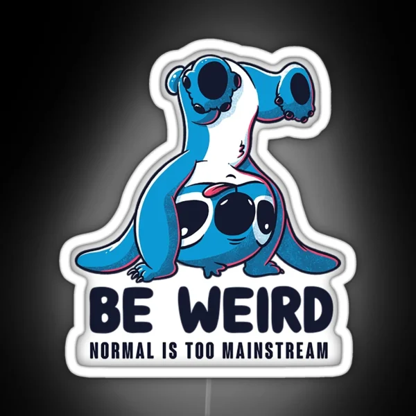 Stitch Ledbe Weird Funny Alien Experiment RGB Neon Sign