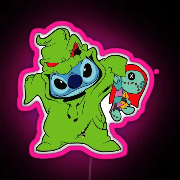 Stitch Oogie Boogie RGB Neon Sign