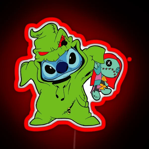 Stitch Oogie Boogie RGB Neon Sign