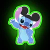 Disney Mickey Mouse Ears Stitch Neon Sign with Color Changing Lights
