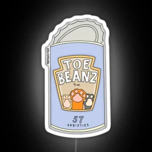 Stocking Up On Toe Beans The Peach Fuzz RGB Neon Sign