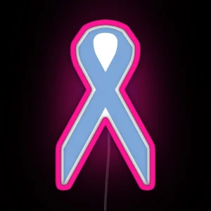 Stomach Cancer Awareness Ribbon RGB Neon Sign