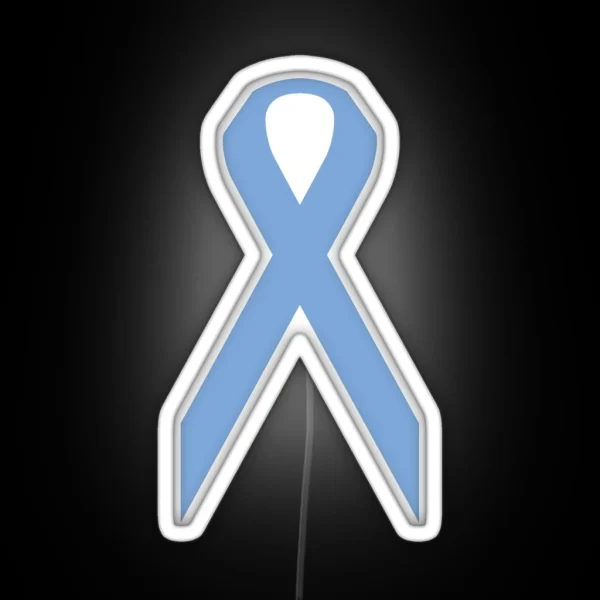 Stomach Cancer Awareness Ribbon RGB Neon Sign