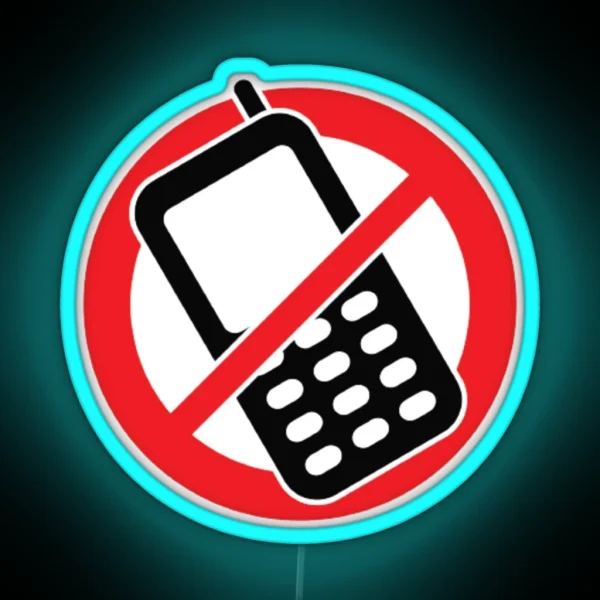 Stop Phone RGB Neon Sign
