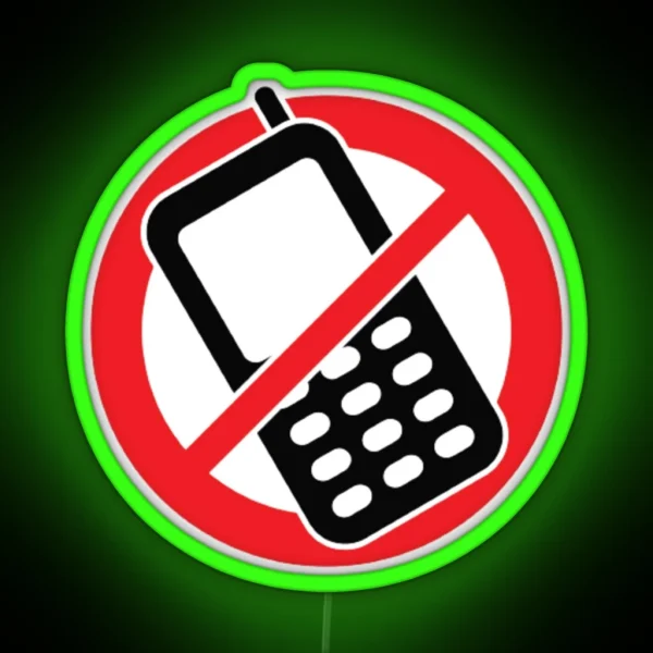 Stop Phone RGB Neon Sign