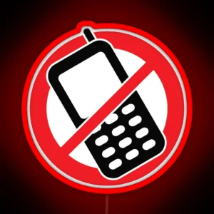 Stop Phone RGB Neon Sign