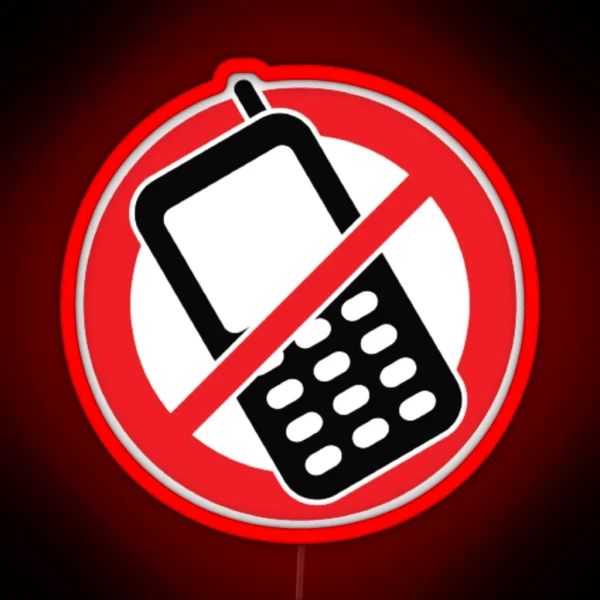 Stop Phone RGB Neon Sign