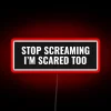 Emotional Support Sign for Anxiety Relief with Colorful LED Lighting