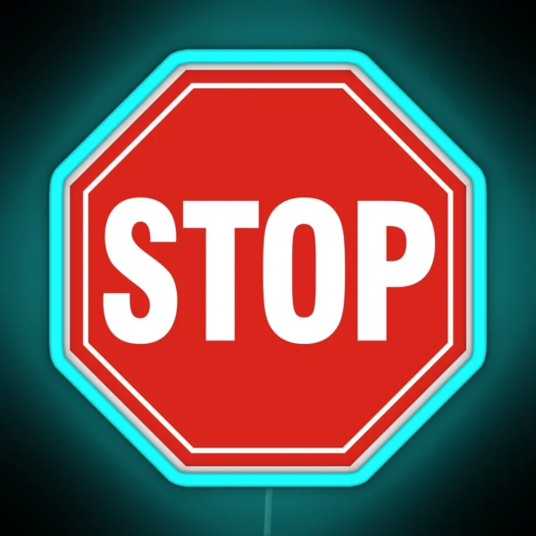 STOP Sign RGB Neon Sign