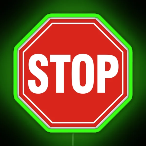 STOP Sign RGB Neon Sign
