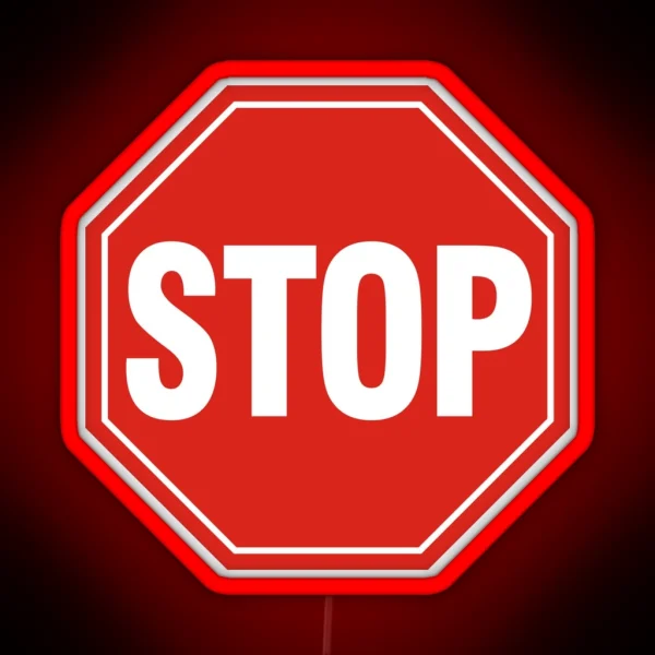 STOP Sign RGB Neon Sign