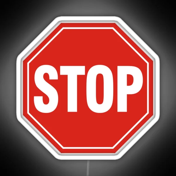 STOP Sign RGB Neon Sign