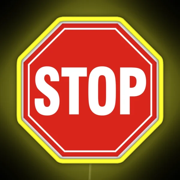 STOP Sign RGB Neon Sign