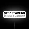 Motivational Agile Principles in Action RGB Neon Sign Quote