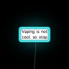 Prevent nicotine addiction in youth with vibrant anti-vaping awareness sign.