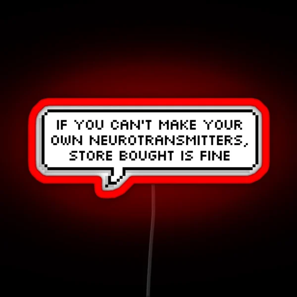 Store Bought Neurotransmitters RGB Neon Sign
