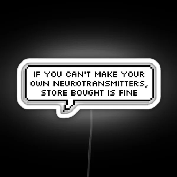 Store Bought Neurotransmitters RGB Neon Sign
