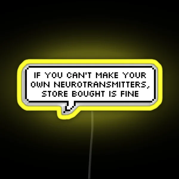 Store Bought Neurotransmitters RGB Neon Sign