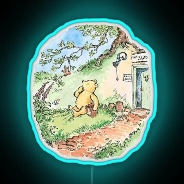Storybook Pooh RGB Neon Sign