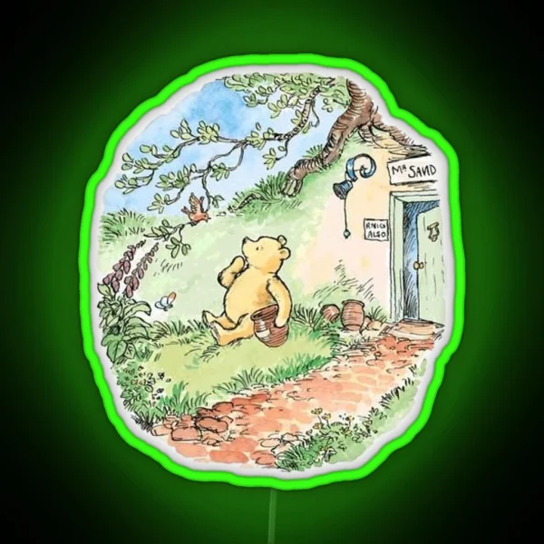Storybook Pooh RGB Neon Sign