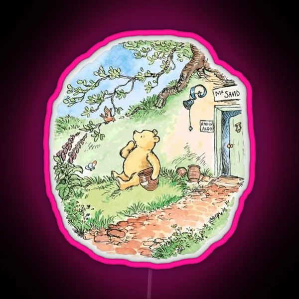 Storybook Pooh RGB Neon Sign