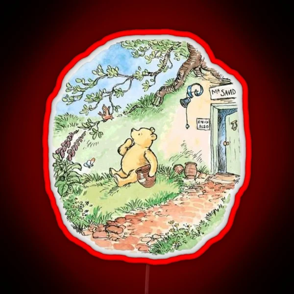 Storybook Pooh RGB Neon Sign