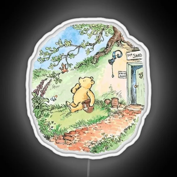 Storybook Pooh RGB Neon Sign