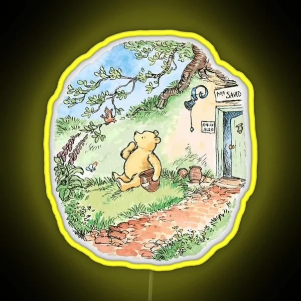 Storybook Pooh RGB Neon Sign