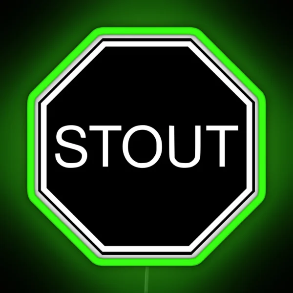Stout Beer Sign RGB Neon Sign