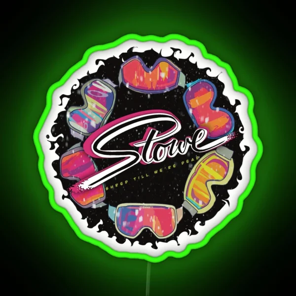 Stowe Shred Till We Re Dead RGB Neon Sign