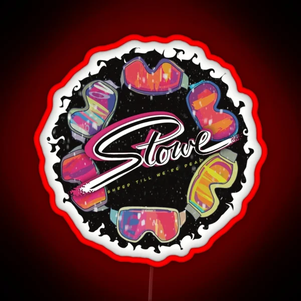 Stowe Shred Till We Re Dead RGB Neon Sign