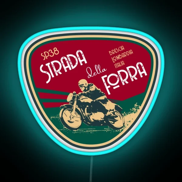 Strada Della Forra Italy Motorcycle Led Led RGB Neon Sign