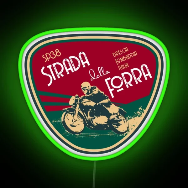 Strada Della Forra Italy Motorcycle Led Led RGB Neon Sign