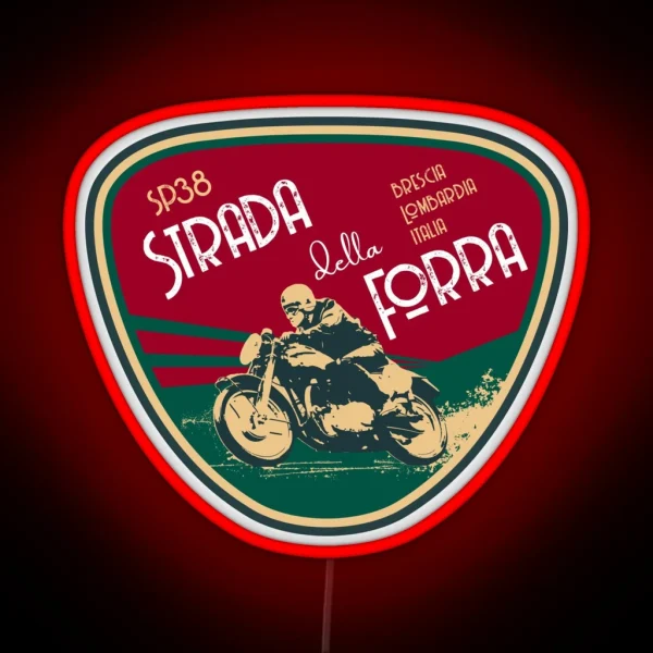 Strada Della Forra Italy Motorcycle Led Led RGB Neon Sign