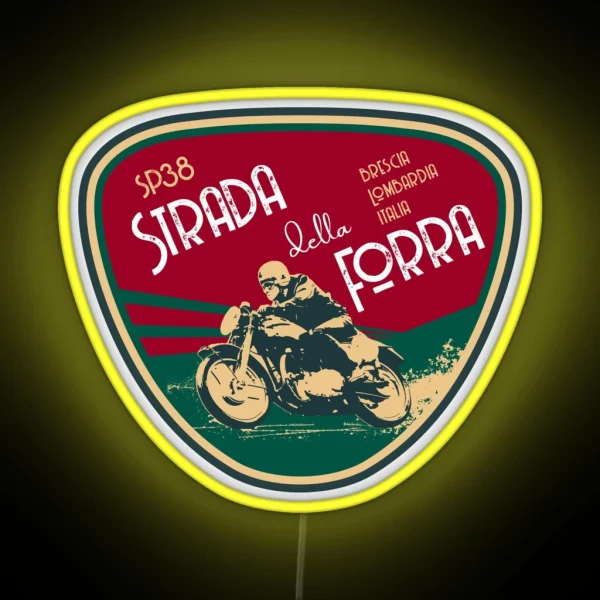 Strada Della Forra Italy Motorcycle Led Led RGB Neon Sign