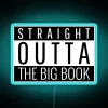 RGB illuminated Straight Outta The Big Book retro wall decor