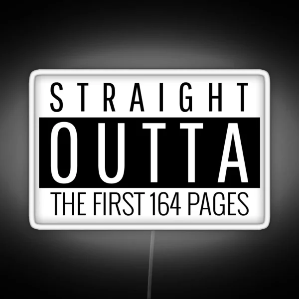 Straight Outta The First 164 Alcoholic Recovery RGB Neon Sign